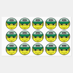 Etiquetas Trucker Face Emoji