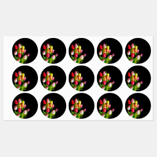 Etiquetas Tulip Painting - Arte Flor Original