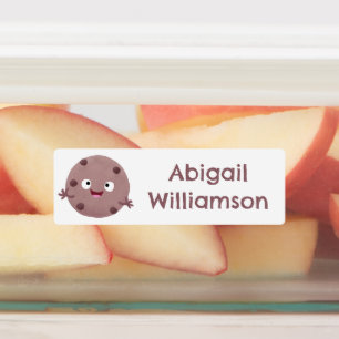 Etiquetas Um desenho animado de biscoito de chocolate bonito