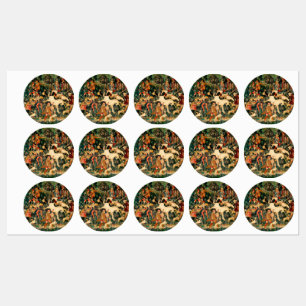 Etiquetas Unicórnio Tapestries Clássico Medieval Defende Caç