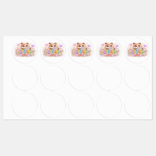 Etiquetas Urso de pelúcia Kawaii Fofo Cheio de Amor Pin Past