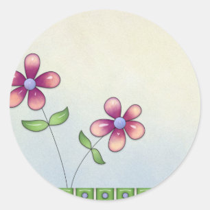 Etiquetas vazias das flores pequenas de Whimiscal