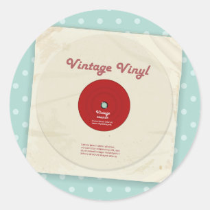 Etiquetas velhas do registro de vinil