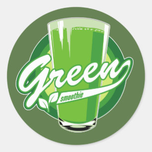 Etiquetas verdes do Smoothie