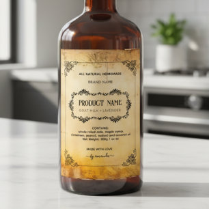 Etiquetas Verticais de Estilo Apothecary