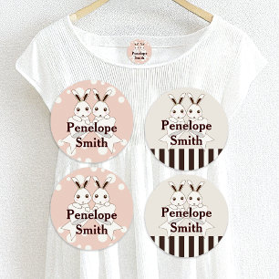 Etiquetas Vestuário de Cartoon Cony Twin