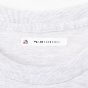 Etiquetas Vestuário do logotipo simples para empresas branco