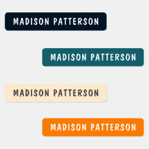 Etiquetas Vestuário Personalizado de Nome Personalizado Mode