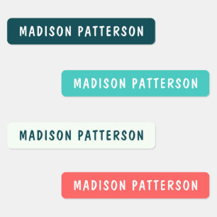 Etiquetas Vestuário Personalizado de Nome Personalizado Mode