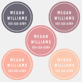 Etiquetas Vestuário Personalizado de Nome Personalizado Mode