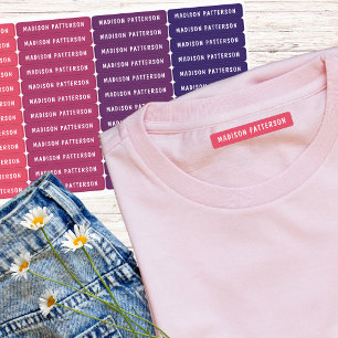 Etiquetas Vestuário Personalizado de Nome Personalizado Mode