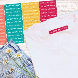 Etiquetas Vestuário Personalizado de Nome Personalizado Mode