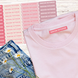 Etiquetas Vestuário Personalizado de Nome Personalizado Mode