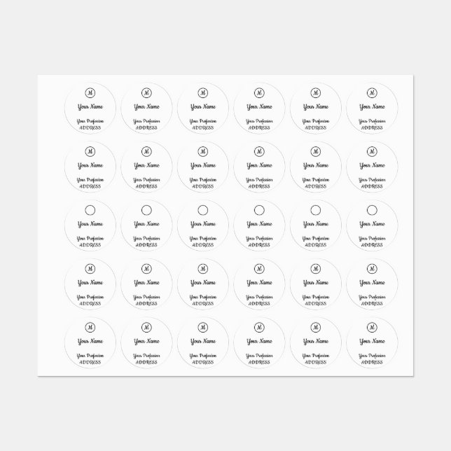 Etiquetas Vinheta Quadrada de Convite (Folha)