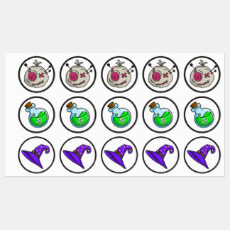 Etiquetas Vinhetas à prova d'água para grandes círculos