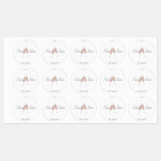 Etiquetas Vinhetas de Casamento para Ofertas de Cartões Obri