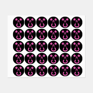 Etiquetas Vinhetas de Trendy em Preto