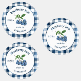 Etiquetas Vintage Blue Blueberry Jam Canning