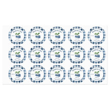 Vintage Blue Blueberry Jam Canning