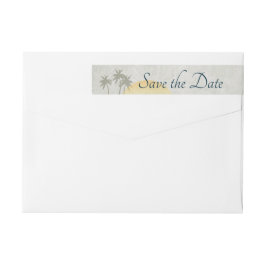 Etiquetas Vintage Destination Save the Date Address Label