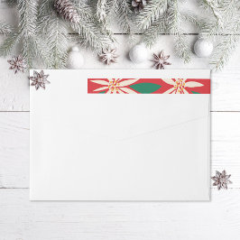 Etiquetas Vintage Poinsettias Natal