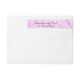 Etiquetas Violet Branco Aquarela Casamento