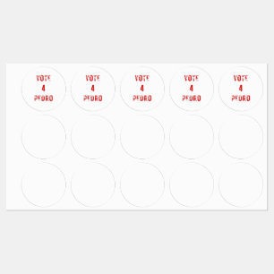 Etiquetas voto Pedro Napoleão texto de eleição engraçado