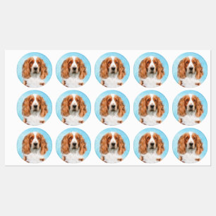 Etiquetas Welsh Springer Spaniel Painting - Arte Original De