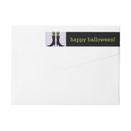 Etiquetas Wicked Witch Boots Halloween Address Labels