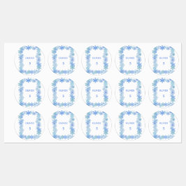 Etiquetas Winter Waterproof Labels Minimalist Snowflake Name