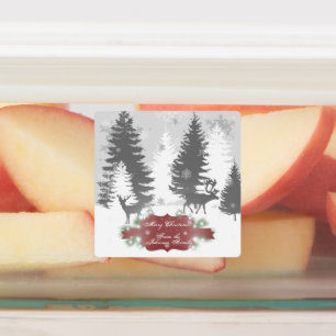 Etiquetas Wonderland Baking Label - Vermelho