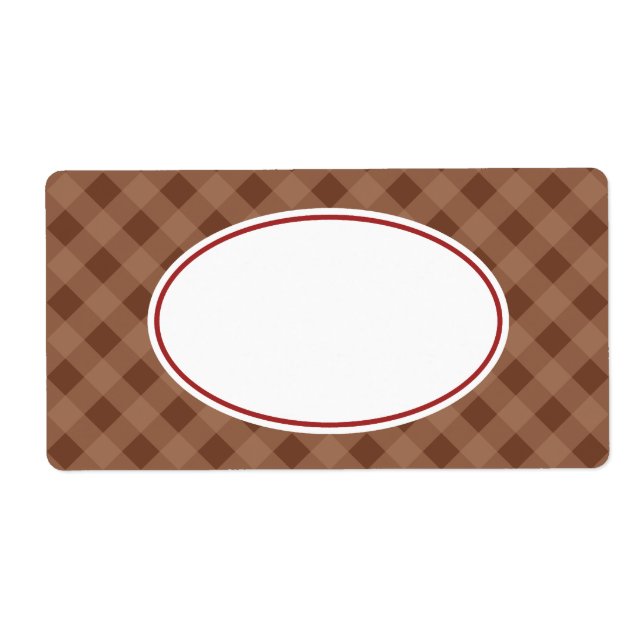 Etiquetas Xadrez de Chocolate Clássicas (Frente)