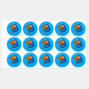 Etiquetas Yin Yang Fish