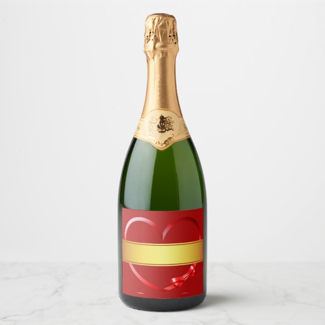 Etiquette Bouteille de Sparkling Wine personnalisa (Frente)