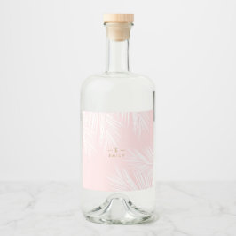 Etiquettes personnalisées tropical bouteilles 
