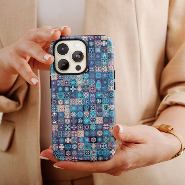 Etnia Blue Mandala | iPhone 14 Case-Mate (Criador carregado)