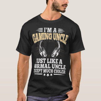 Eu39M Um Tio Gamer Vídeo Gamer Divertido Camiseta