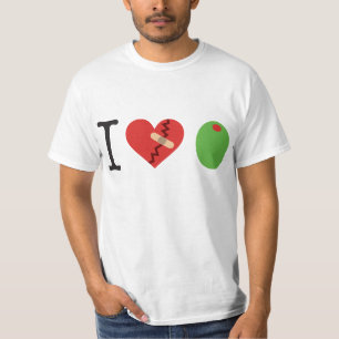 eu a azeitona do coração JUNTO-ME ao t-shirt da