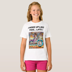 Eu Acordei Design De Camiseta Tarde.