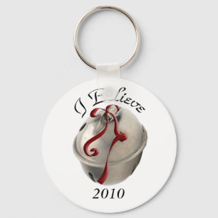 Eu acredito em Reindeer Bell Chaveiro