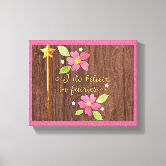 Eu Acredito Na Canvas Das Fadas (Frente)