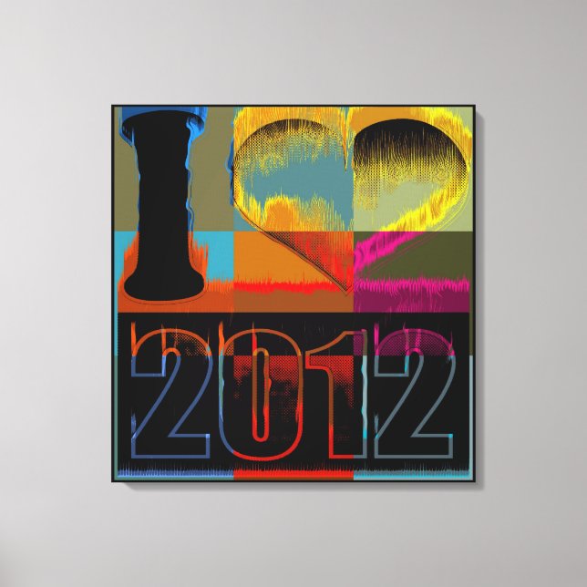 Eu adoro 2012 - Canvas de arte (Frente)