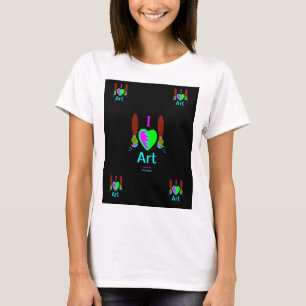 Eu adoro a camisa branca das mulheres de arte