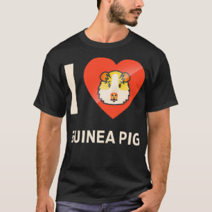 Eu adoro a camisa do Porco Guiné para Mulheres e