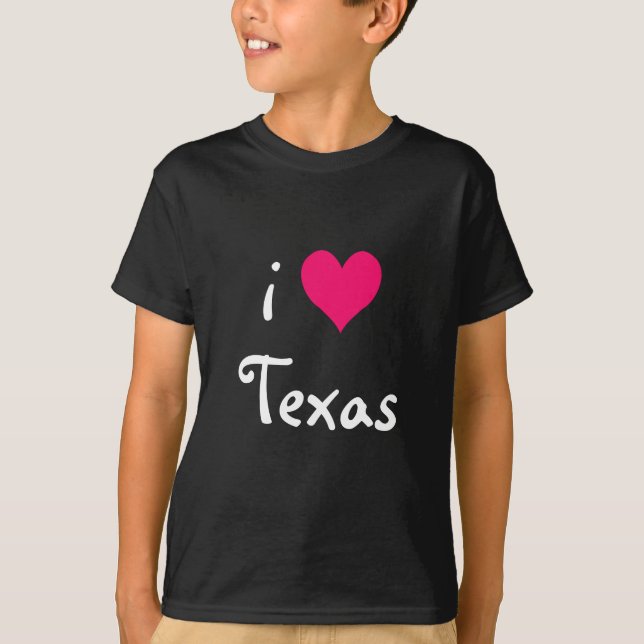 Eu adoro a camisa do Texas (Frente)