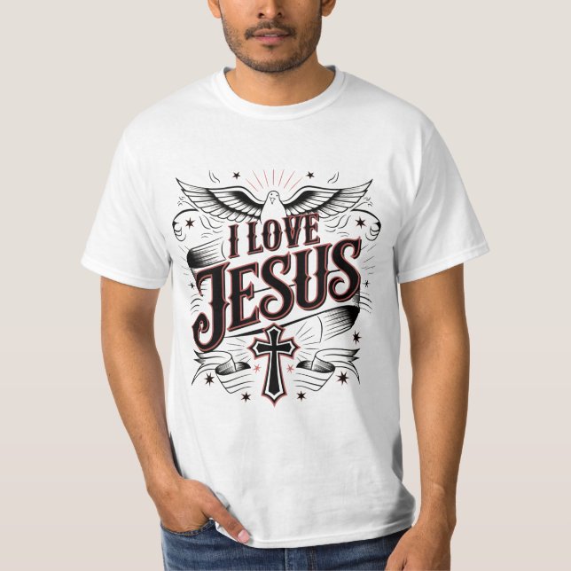 Eu adoro a camisa T de Jesus (Frente)