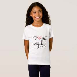 Eu adoro a camiseta das minhas crianças de cabelo 