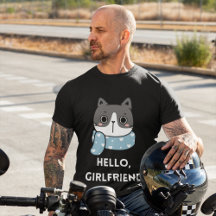 Eu adoro a camiseta de gato dos meus Namorada