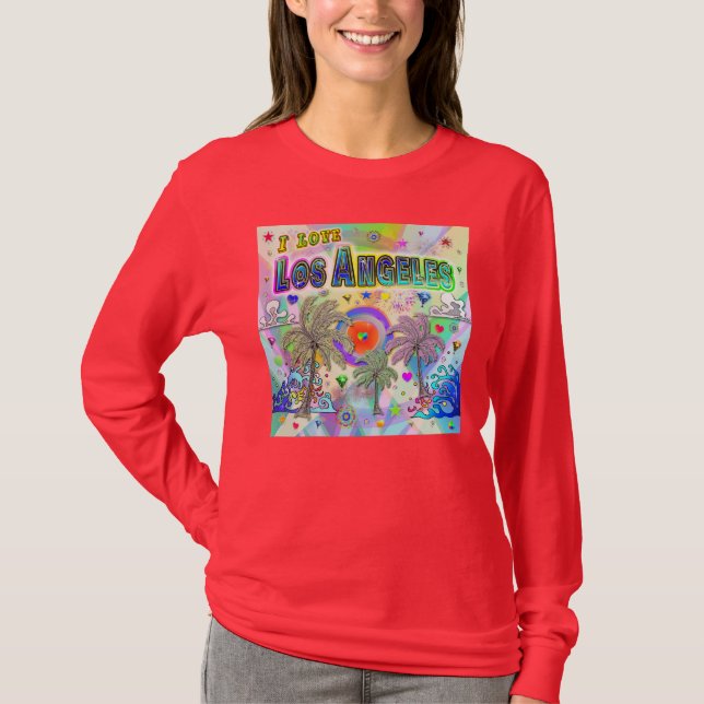 Eu adoro a camiseta do sonho profundo de Los Angel (Frente)