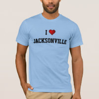 Eu adoro a camiseta JACKSONVILLE